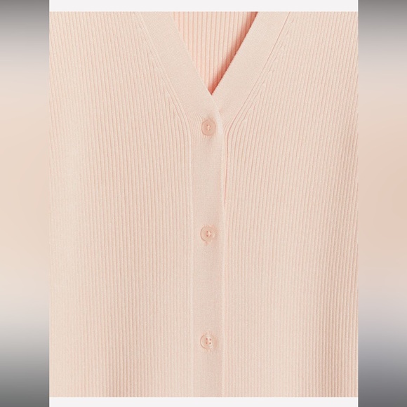 BNWT PEACH BLUSH BUTTON DOWN CARDIGAN SWEATER RIBBED DRESS - Picture 6 of 10